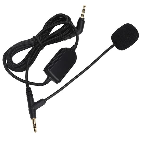 Hovedtelefon lydkabel med lydstyrkekontrol Gaming Headset Ledning til VMODA Sort