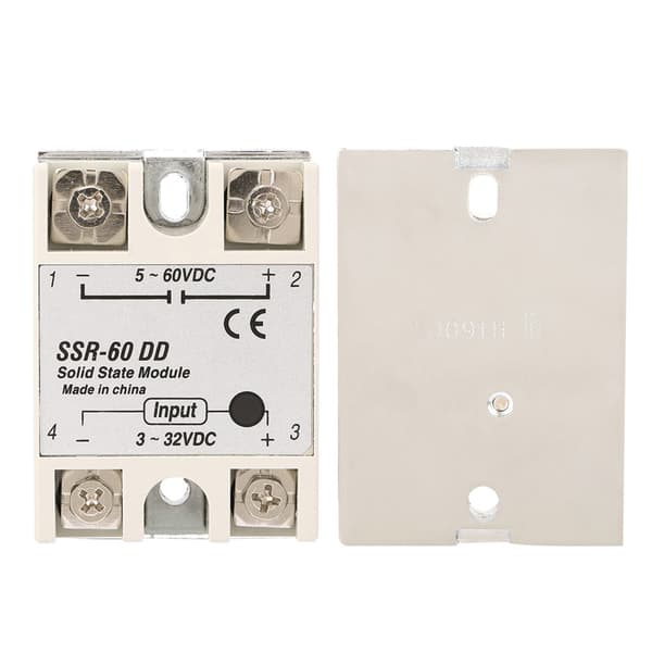 DCDC Solid State -rele SSR60DD 60A 332VDC - 5200VDC SSR