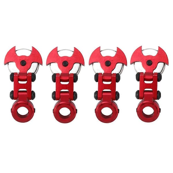 Legering Magnet Usynlig Karosseri Stolpefeste for Traxxas 1/10 RC Bil (Rød)