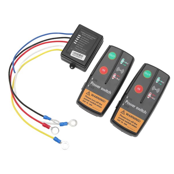 Wireless Winch Remote Control Kit 12V 24V Fast Response 15 Meters Precise Control with Receiver for Truck ATV SUV