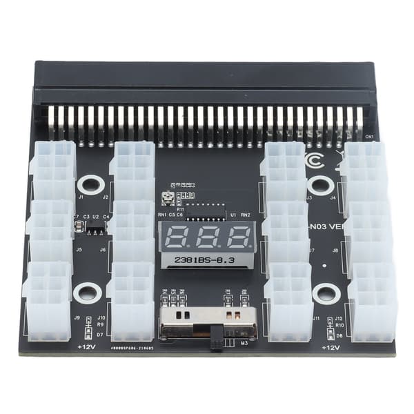 Breakout Board Strømforsyningsadaptermodul 12 porte 6-benet digitalt display til HP-server