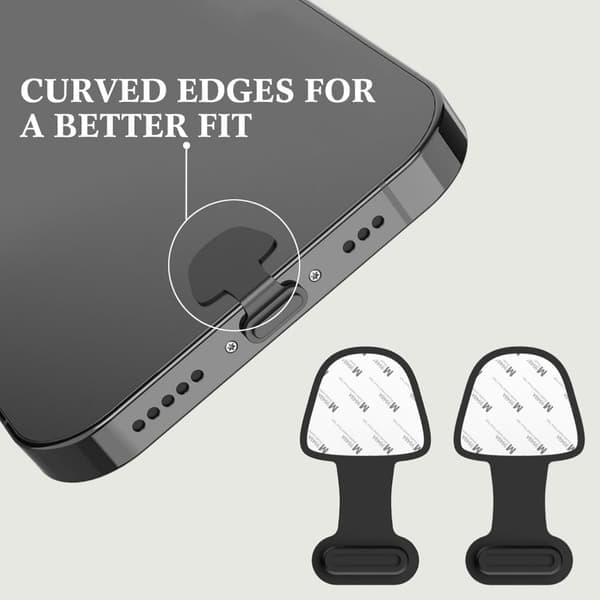 Dust Cover for Mobile Phone - Compatible with USB-C/Lightning, Dustproof, Durable and Loss-Proof Plug Protectors, 8 pcs