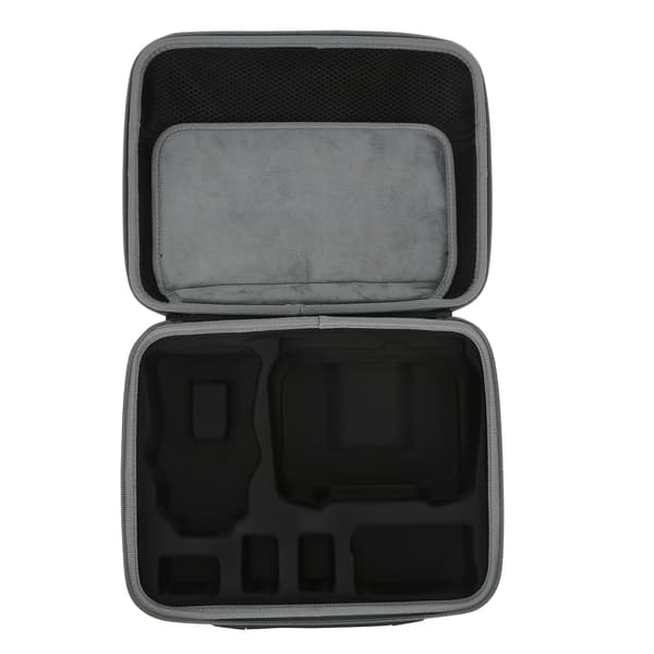 Fabric RC Drone Bag, Portable Hard Shell Storage Case with Adjustable Shoulder Strap for Mini 3 Pro