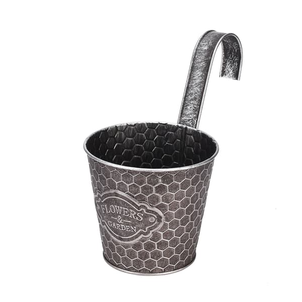 Vertical Ribbed Metal Wall Planter Wall Mounted Flower Pot