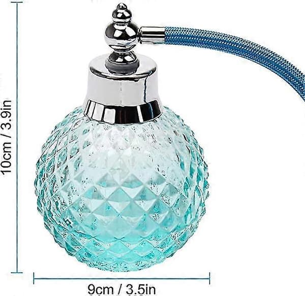 Crystal Art Vintage Style Perfume Atomizer, Refillable Long Spray Bottle 100ml
