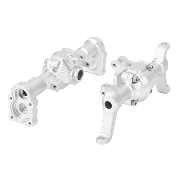 FMS FCX24 1/24 RC Bil Aluminiumlegering CNC Forreste Bagakselhus Sæt Sølv