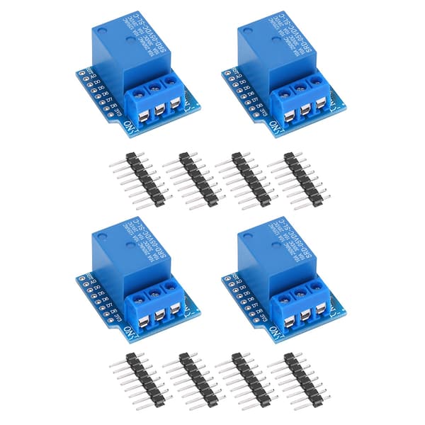 4 stk 5V Relémodul for D1 Mini Høynivå Trigger Elektroniske Komponenter
