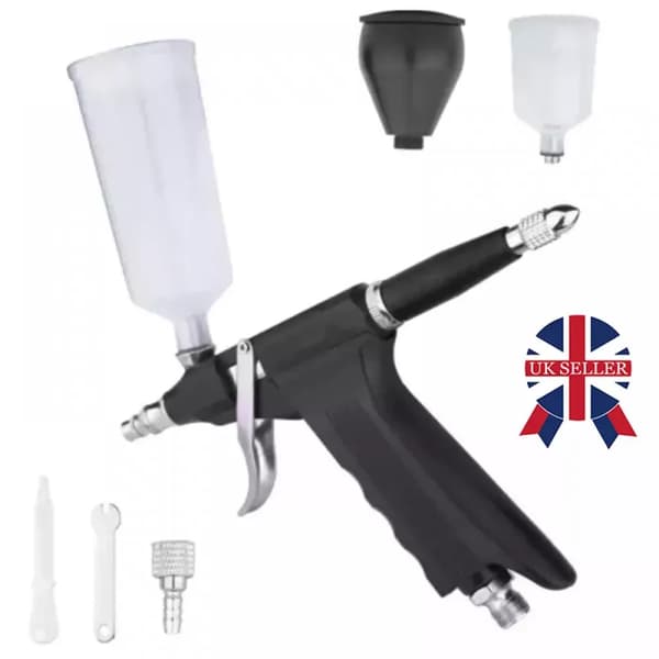 High-Performance Airbrush Kit with 0.3mm Needle, Interchangeable Needle Nozzle Sets for Consistent Spray Quality, Versatile Tool for Model Painting Nails