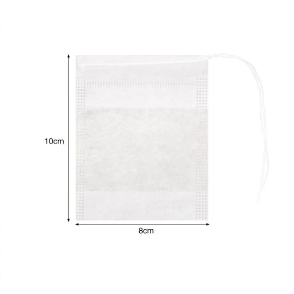 Portable Empty Tea Bags, Non-Woven Fabrics Ideal For Brewing Loose Leaf Tea, With Drawstring For Easy Sealing, Ensures Clean Brewed Tea