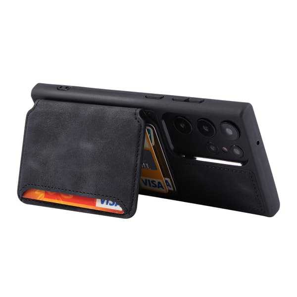 (Galaxy S22, Bog Sort) Etui til Samsung Galaxy S22 5G, Samsung S