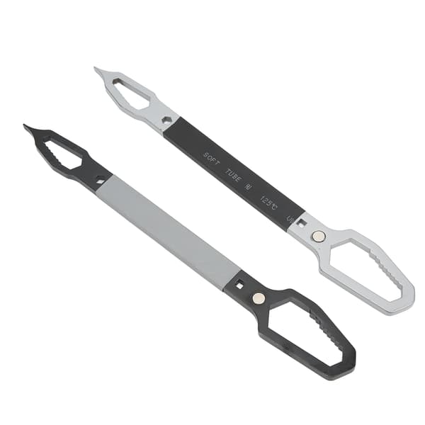 2 Pcs. Wrench 6-24mm Double-Ended Self-Tightening Multifunctional Hand Tool Set for Repair