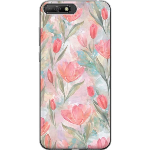 Kompatibelt mobildeksel til Huawei Y6 (2018) Tulips in Bloom