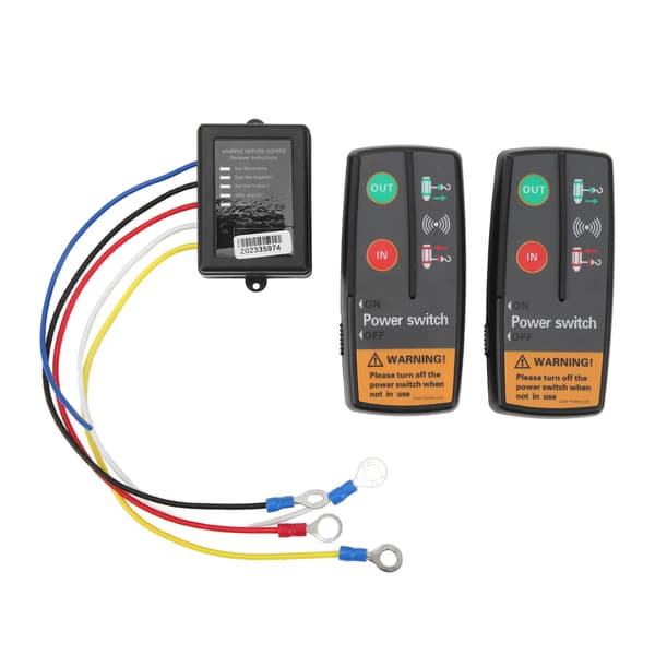 Wireless Winch Remote Control Kit 12V 24V Fast Response 15 Meters Precise Control with Receiver for Truck ATV SUV