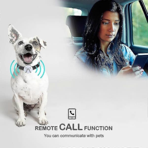 2025 Ny Smart GPS Katt & Hundehalsbånd GPS Tracker (hvit)