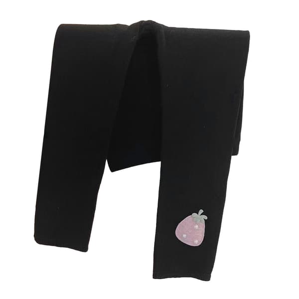 Sømløse Børne Leggings Bløde Stilfulde Elastiske Ensfarvede Baby Strømpebukser Leggings til Børn Sort 130 cm