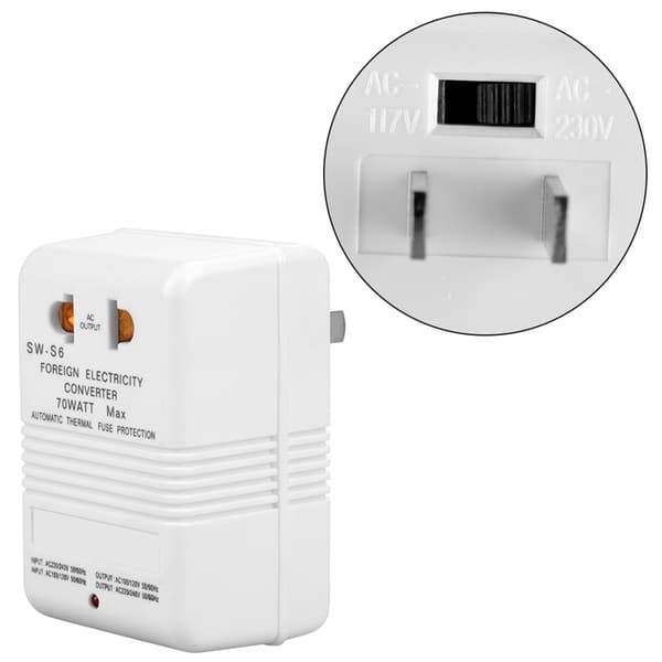 70W 110V/120V til 220V/240V Trinn-opp/ned spenningsomformer transformator (CN standardplugg)