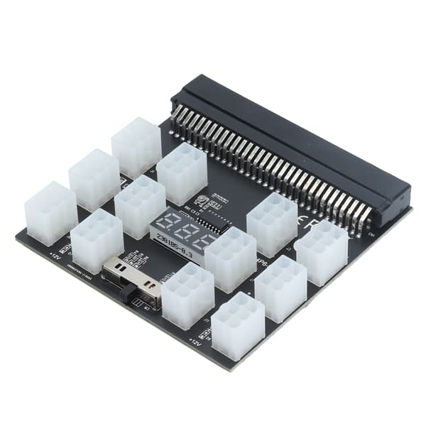 Breakout Board Strømforsyningsadaptermodul 12 porte 6-benet digitalt display til HP-server