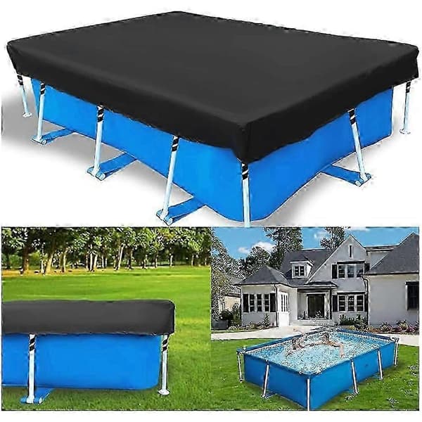 400 X 211 Rectangular Frame Above Ground Pool Cover Heavy Duty Protective Cover with Strong Tear Resistance and Fade Resistance