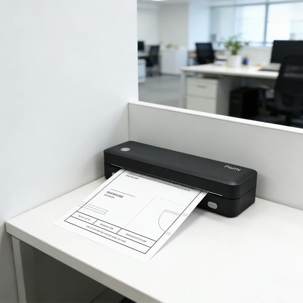 A4 Mini Bærbar Termisk Printer - Bluetooth & USB-C Tilslutning, Blækfri Udskrivning