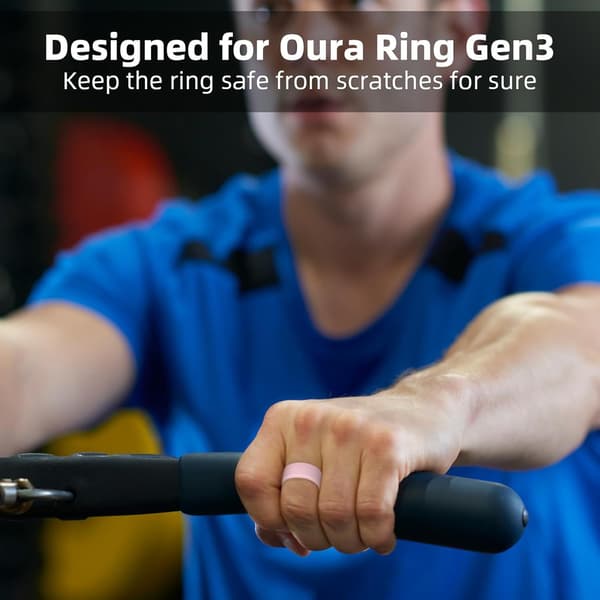 [LCS] Ring Protection for Oura Ring Gen 4/Gen 3, Scratch-Resistant Elastic Silicone Oura Ring Protector for Men Women Workout Gym
