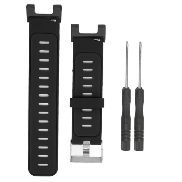 Silikoniranneke Pehmeä urheilukellon ranneke Amazfit TRexille TRex Pro -kellolle (musta tummanharmaa)