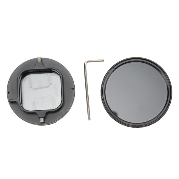 Variabel ND-linsfilteruppsättning UV-resistent dammtät 52mm variabel neutraldensitetsfilter för Hero11 Black