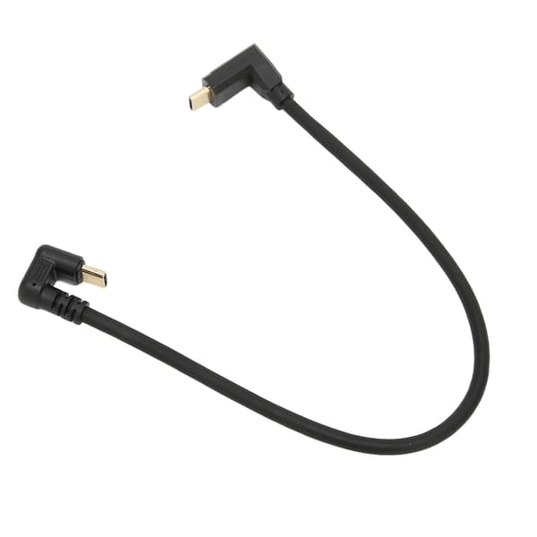 USB-C Forlængerkabel 10 Gbps 4K 60Hz 90 Grader Højre USB Han til Han Forlængerdatakabel 0,3m/1,0ft