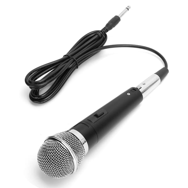Kablet Dynamisk Mikrofon Professionel Hifi Lydmikrofon til KTV Sang Musikoptræden Møde Sort