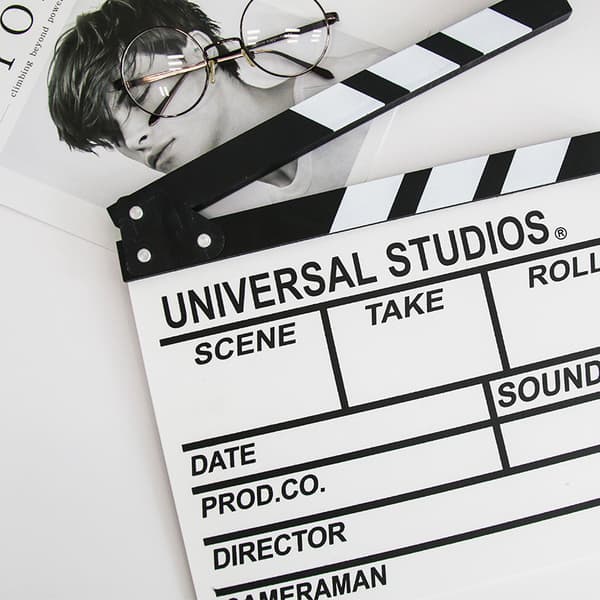 Relaxdays, White Hollywood Film Clapboard