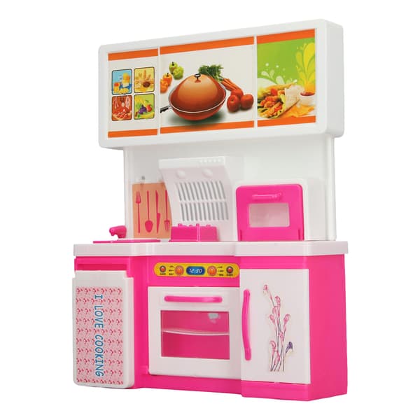 Kids Play Kitchen with Openable Oven Educational Pretend Play Cooking Game