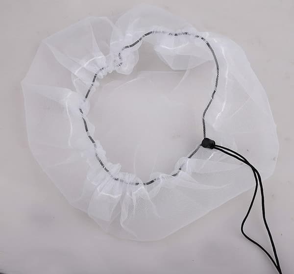Regntønde Net 80/95 cm, Spand Netlåg med Snøre - Polyester, Hvid, Have