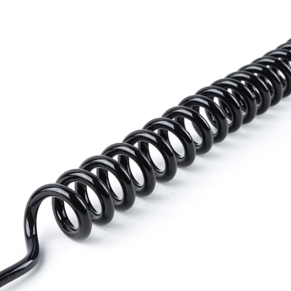 SUP Elastic Surf Leash for Surfboard - 5mm - 10ft, Black, 1pc