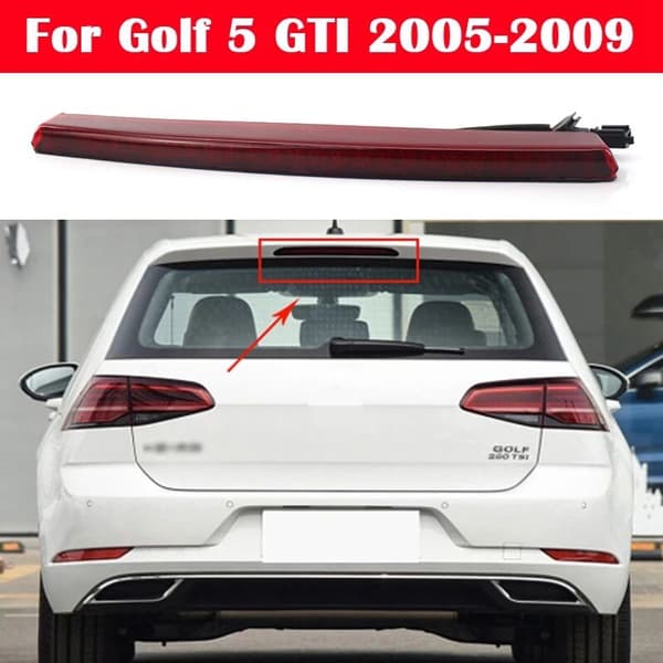 Red Lens Full LED Rear High Mount Third Brake Light for Golf MK5 MK6 R32 2005-2009