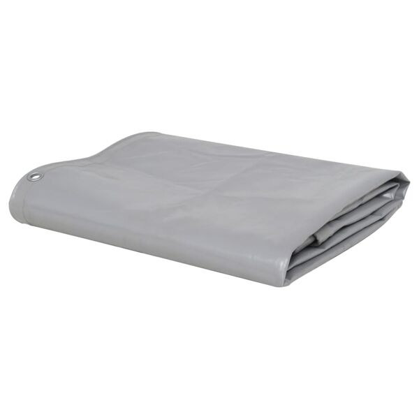 vidaXL Pressu 650 g/m² 3x5 m harmaa