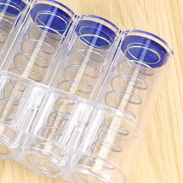 Multilayer Stackable Coin Storage Tube Large Capacity Transparent Coin Bank for Office