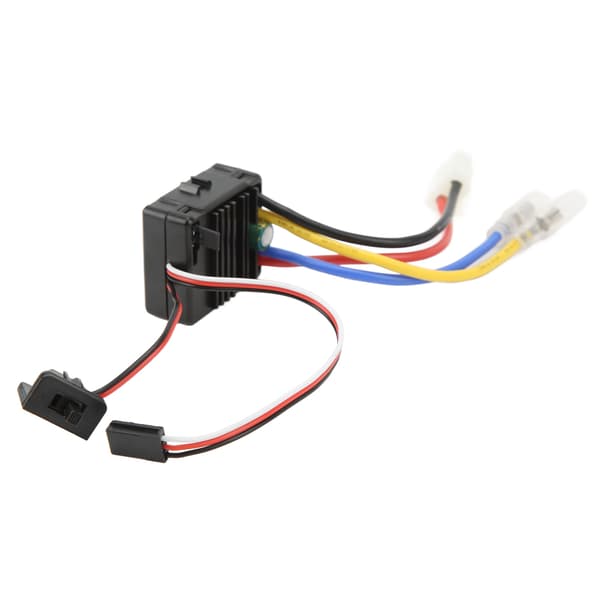 60A Waterproof Brushless Motor ESC for 1/10 RC Car and Boat Black Replacement Accessory