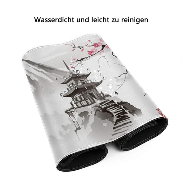 Japanese Motif Mouse Pad For Gamers, Ultra-smooth Surface For Precision, Non-slip Rubber Base Keeps It Secure, Comfortable Use For Long Gaming Sessions