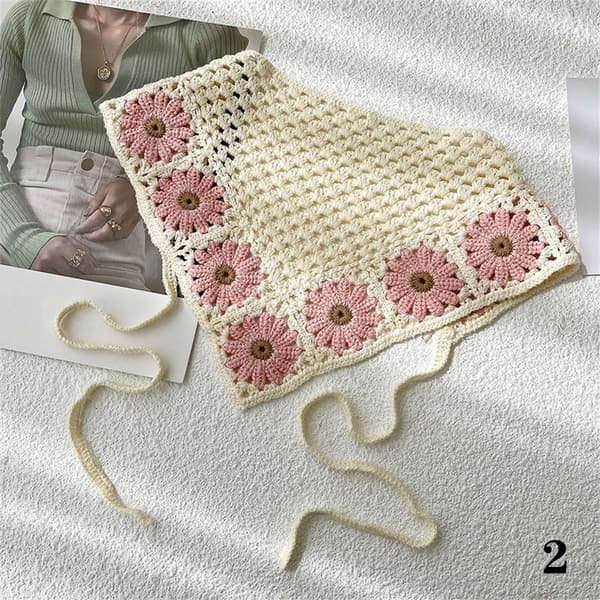 Trekantshæklede Bandana Hårbånd