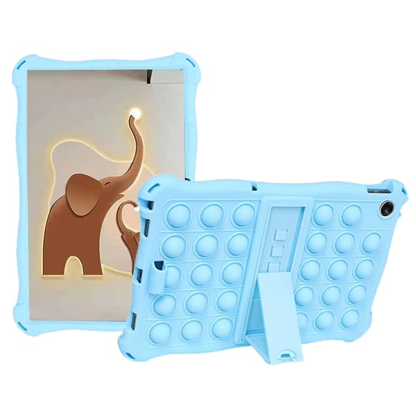 Tablet Case for Lenovo Tab M10 HD Gen 2 TB-X306X with Pop-It Fidget Toy, Shockproof Case with PC Stand