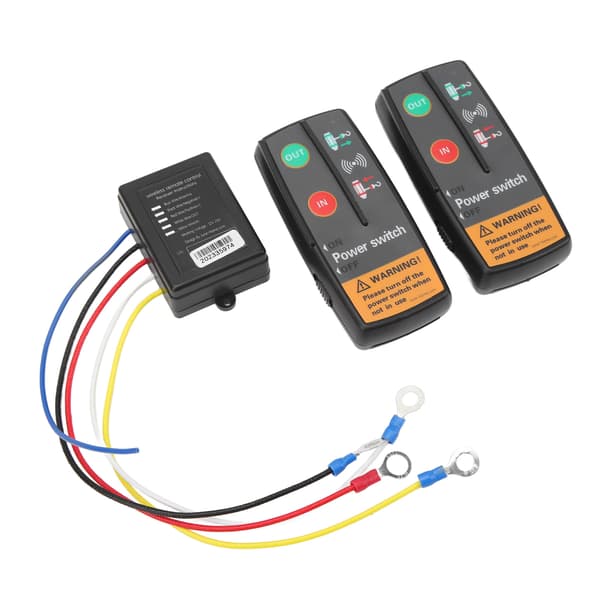 Wireless Winch Remote Control Kit 12V 24V Fast Response 15 Meters Precise Control with Receiver for Truck ATV SUV