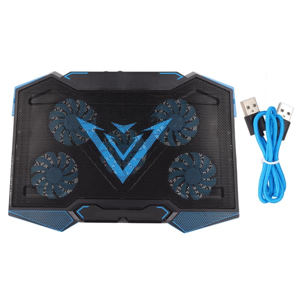 Laptop Cooler Adjustable Angle Five Fans Strong Deep Heat Dissipation Silent Laptop Cooler for Laptops Under 19 Inches