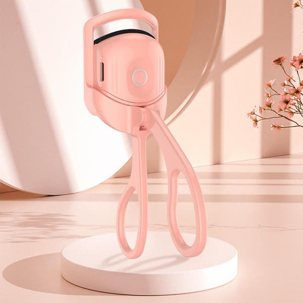 Oppvarmet øyenvippebøyer USB oppladbar elektrisk øyenvippebøyer Rosa 120mAh