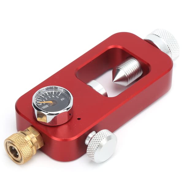 DIDEEP Sukellusadapteri sukellusvarusteisiin, iso pullo pieneen pulloon, 8 mm painemittari 0,5 l 1 l punainen