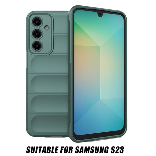 Samsung Galaxy S23 Green Magic Shield Case, Ultra-Thin Design (0.26mm) Preserving Original Device Look