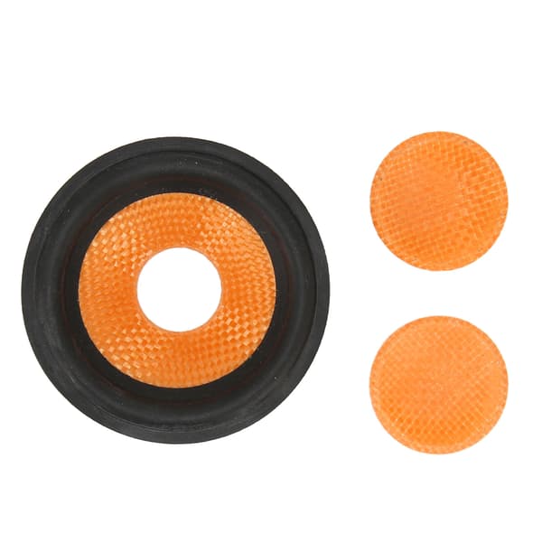 Paper Speaker Cone Subwoofer Cones Drum Paper 0.8 Inch Inner Diameter with Rubber Edge for 3 Inch Speakers