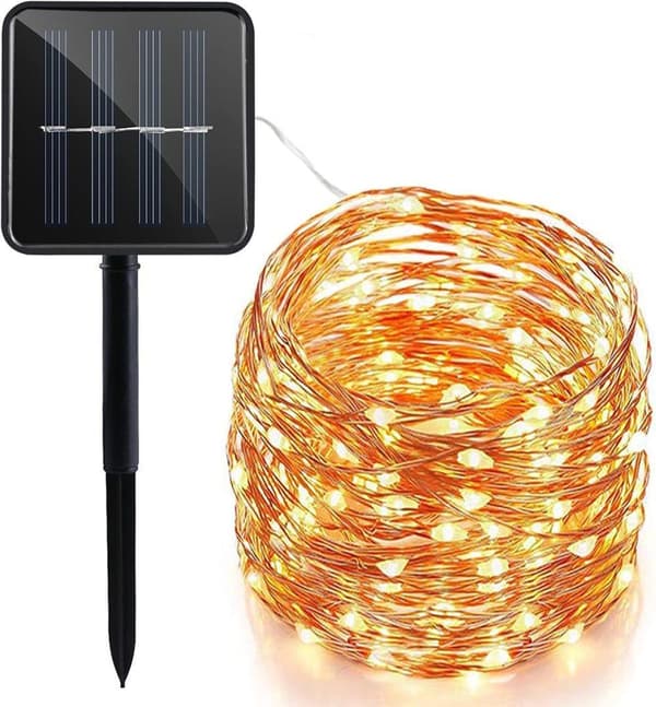 Solar string lights 20-300 LED 2-30M, copper wire, outdoor decorative lighting for Christmas & party