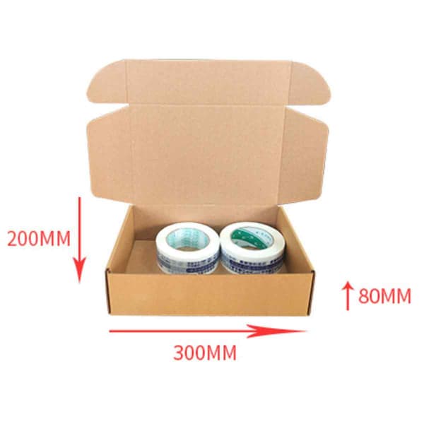 Lightweight Yet Sturdy Packaging Boxes, Easy-Assemble Corrugated Cardboard Boxes Without Glue or Tape, Flat Pack Stackable Carton