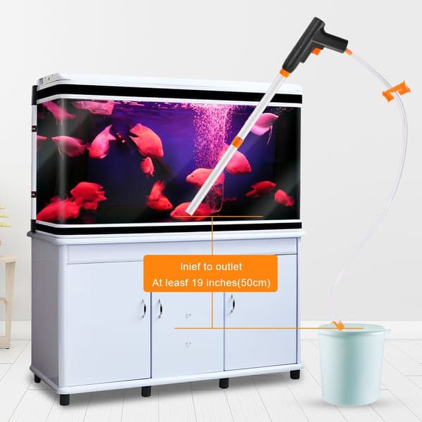 Aquarium Vacuum Cleaner, Quick Water Change & Multifunctional Cleaning Kit for Sanitation, Equipped with Durable Siphon Pressure
