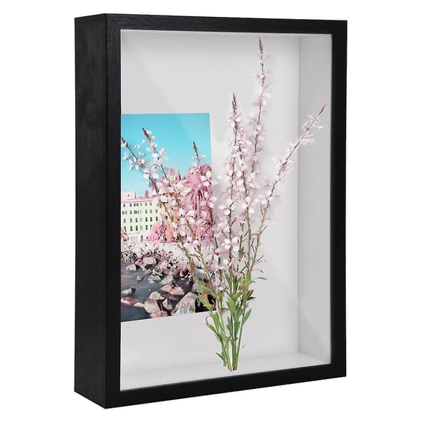 Shadow Box A4, 5 cm deep box-shaped photo frame for table and wall, 3D picture frame display box for crafts