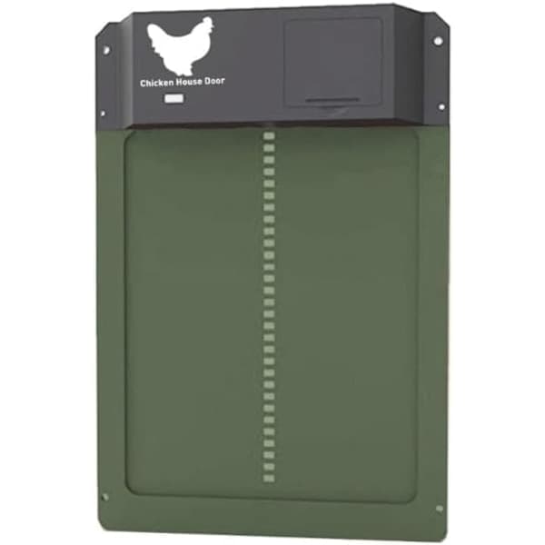 ChickenGuard Premium Automatic Chicken Coop Door, Automatic Coop Door, Automatic Chicken Door, Chicken Coop (Green)